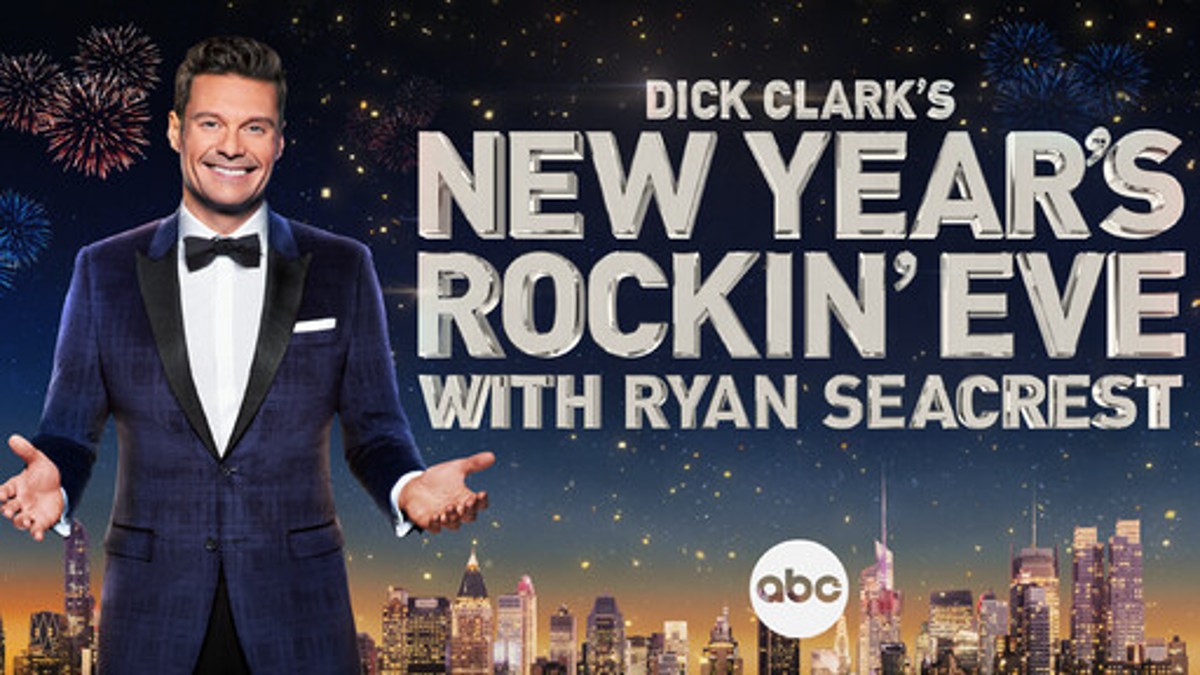 A promo para a véspera de Ano Novo de Dick Clark com Ryan Seacrest.