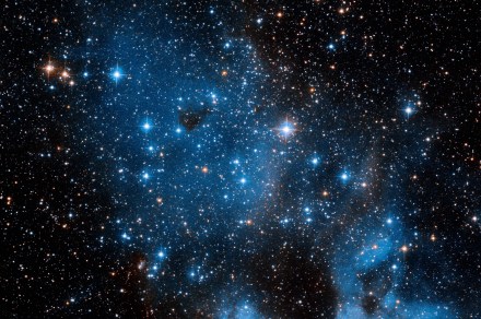 Hubble captures an open star cluster in a nearby satellite galaxy