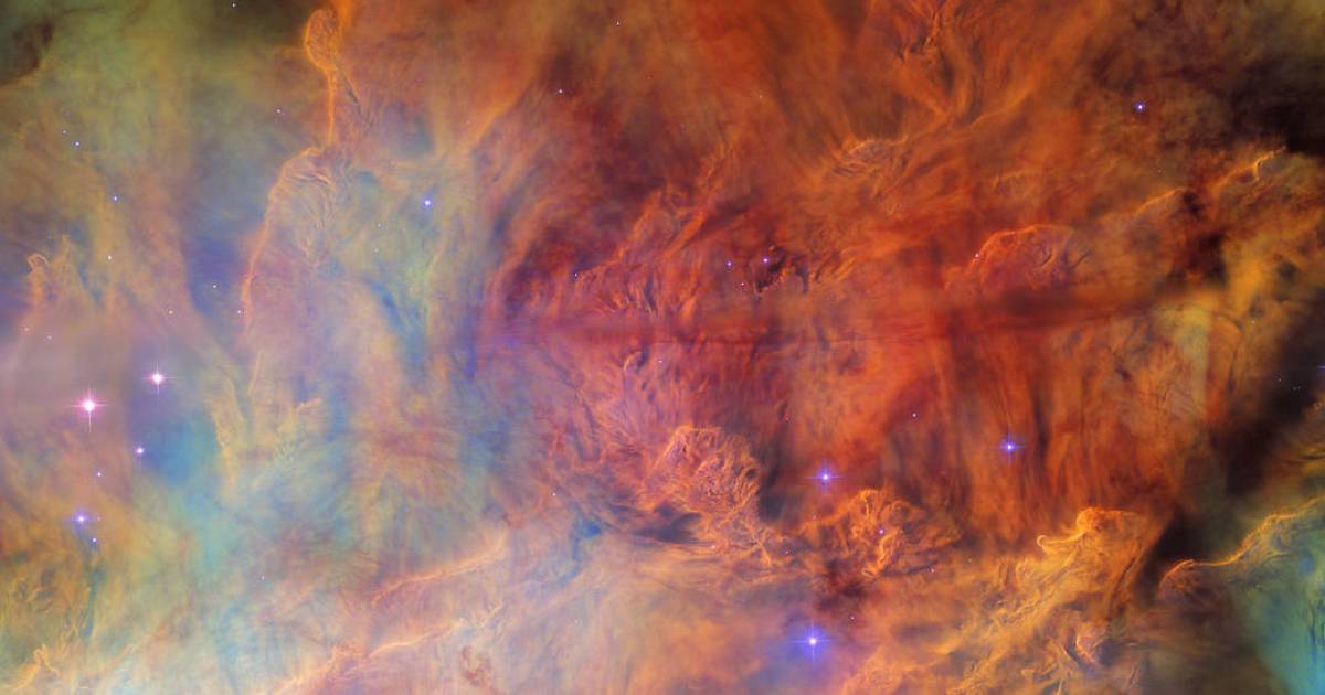 Guarda un primo piano della splendida Nebulosa Laguna in questa immagine di Hubble