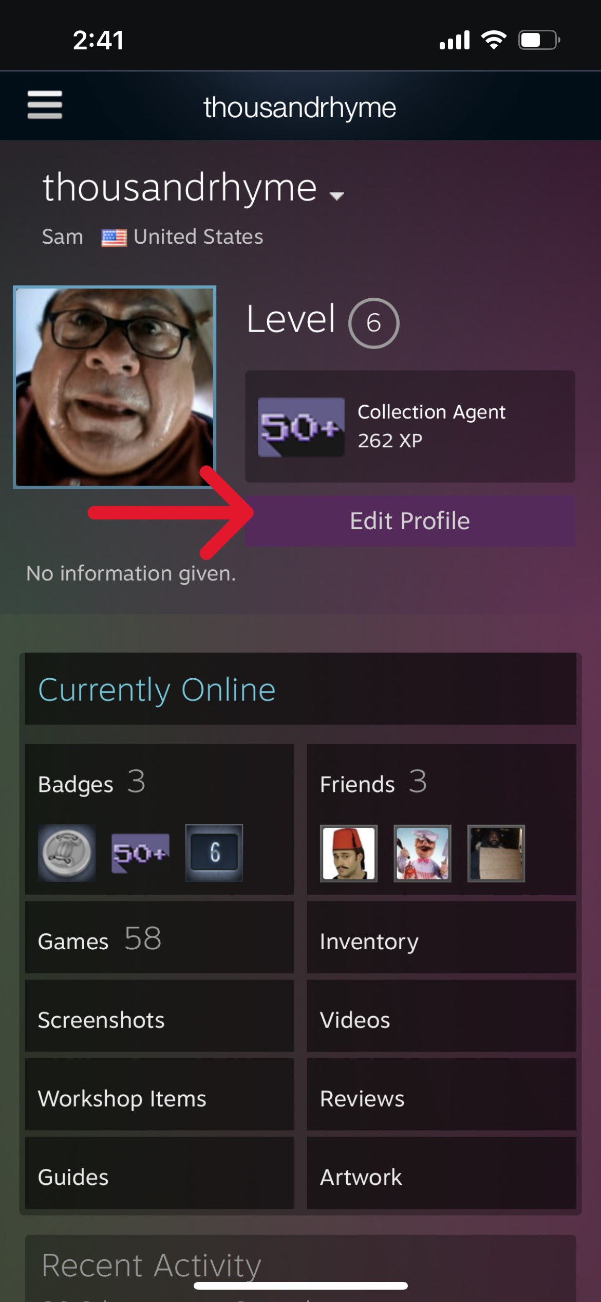 como alterar o perfil do celular do ID do nome de usuário do Steam