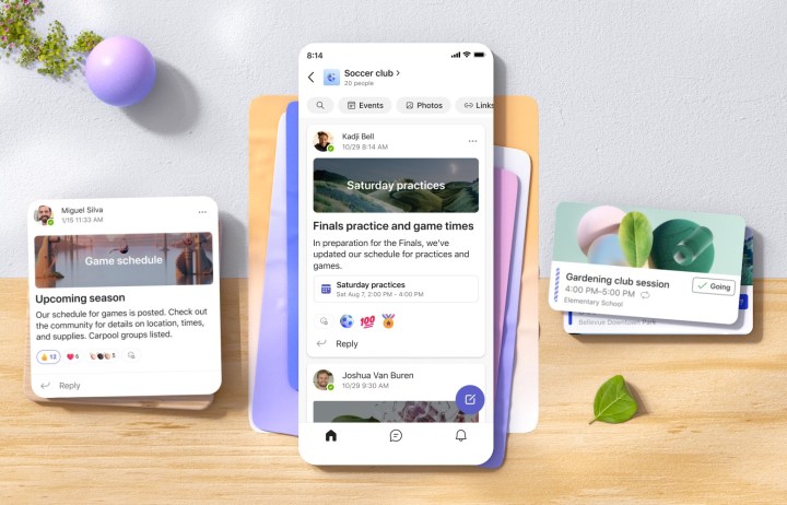 La nouvelle fonctionnalité Communautés utilisée dans Microsoft Teams.