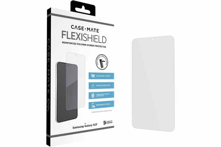 Case-Mate FlexiShield screen protector for Samsung Galaxy S23.