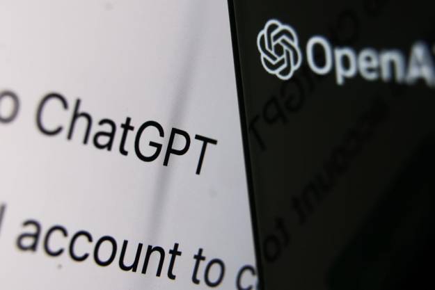 Close up of ChatGPT and OpenAI logo.