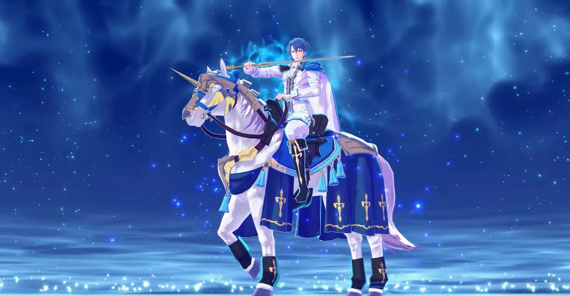 Sigurd em um cavalo.