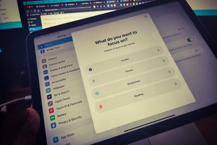 IPadSO-Fokusmodus.