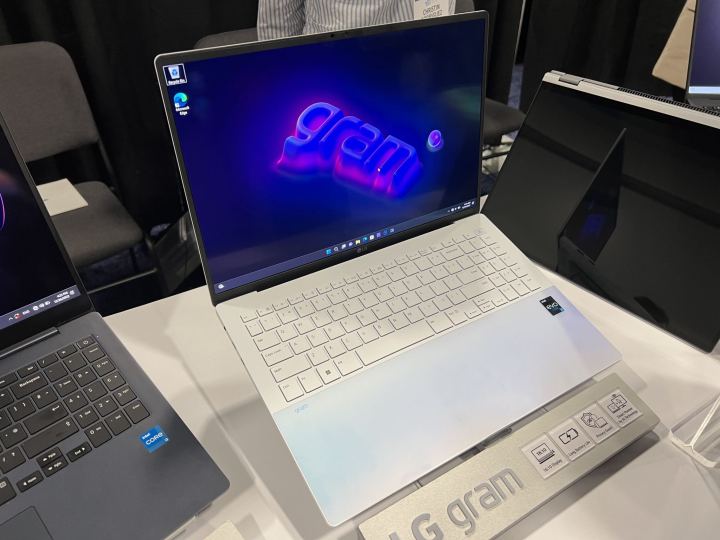 LG Gram Style on the demo table at CES.