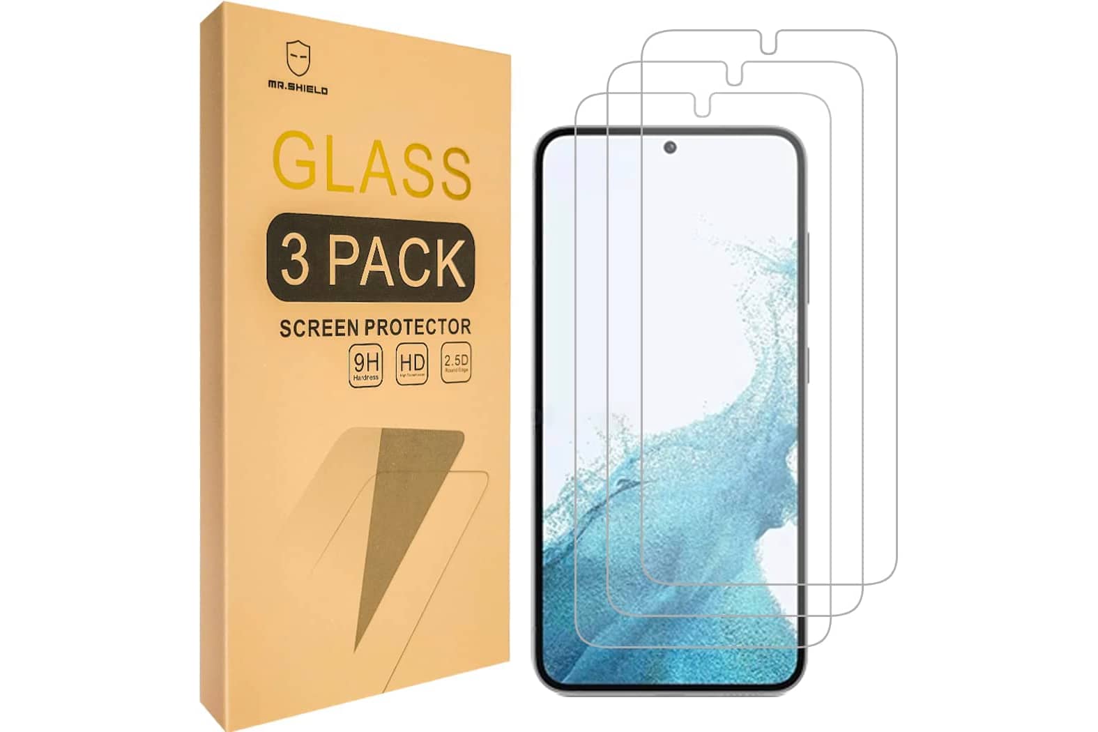 EZ] Samsung Galaxy S23 EZ Tempered Glass Screen Protector - 3Pack
