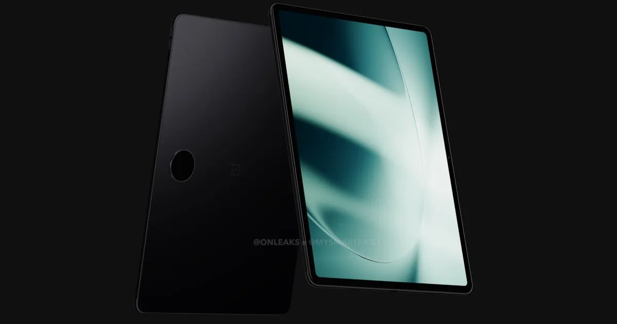 A leaked render of the upcoming OnePlus Pad.