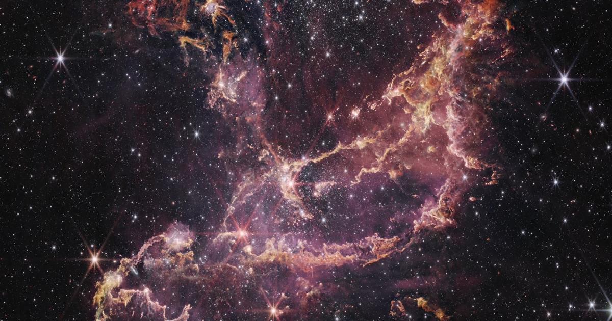 James Webb nimmt ein Bild der Sternentstehung in einer nahe gelegenen Galaxie auf