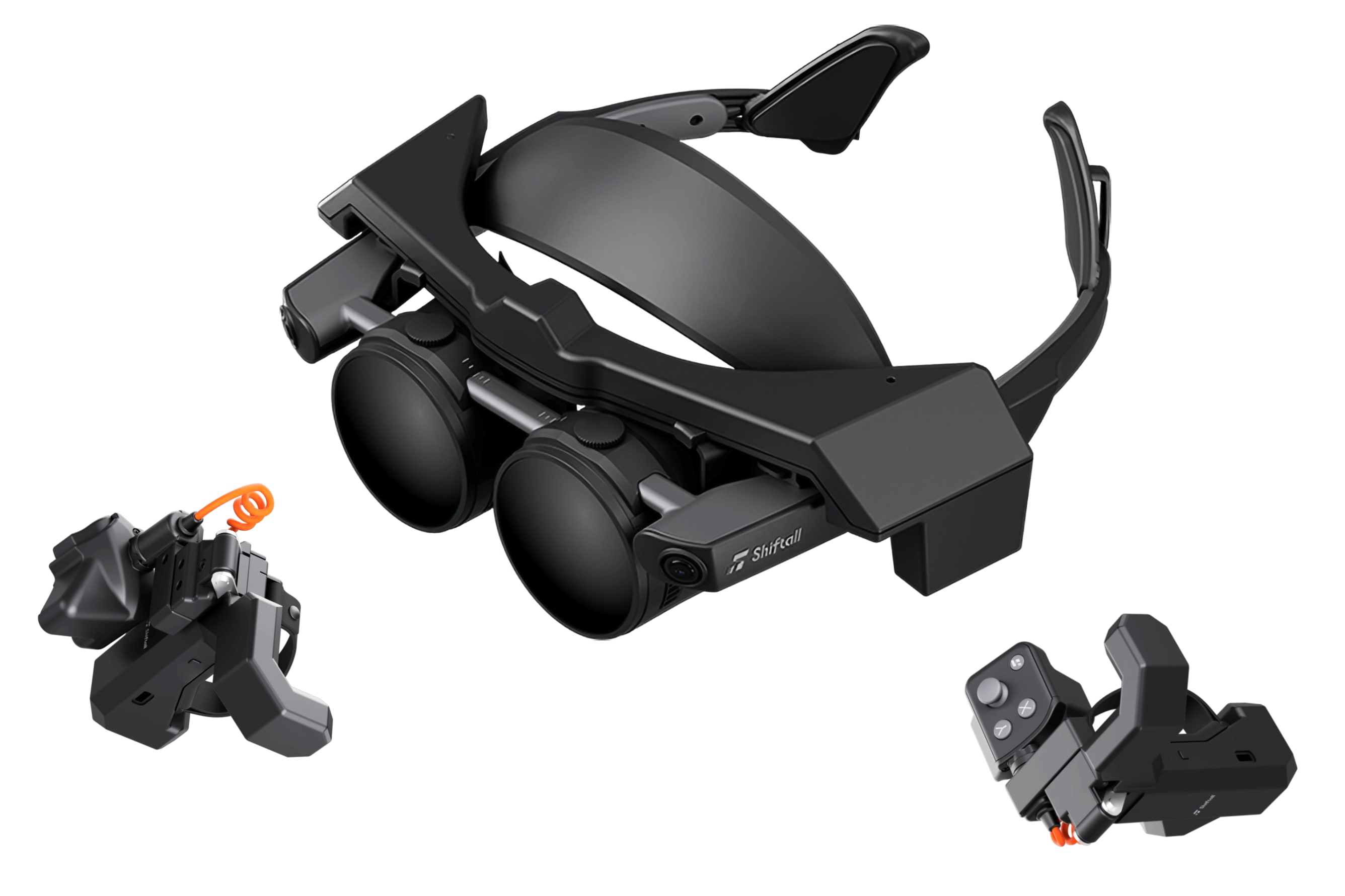 O fone de ouvido MeganeX VR da Shiftall é notavelmente fino.