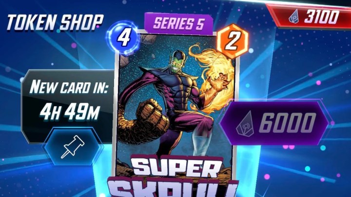 Super Skrull na loja de tokens Marvel Snap.