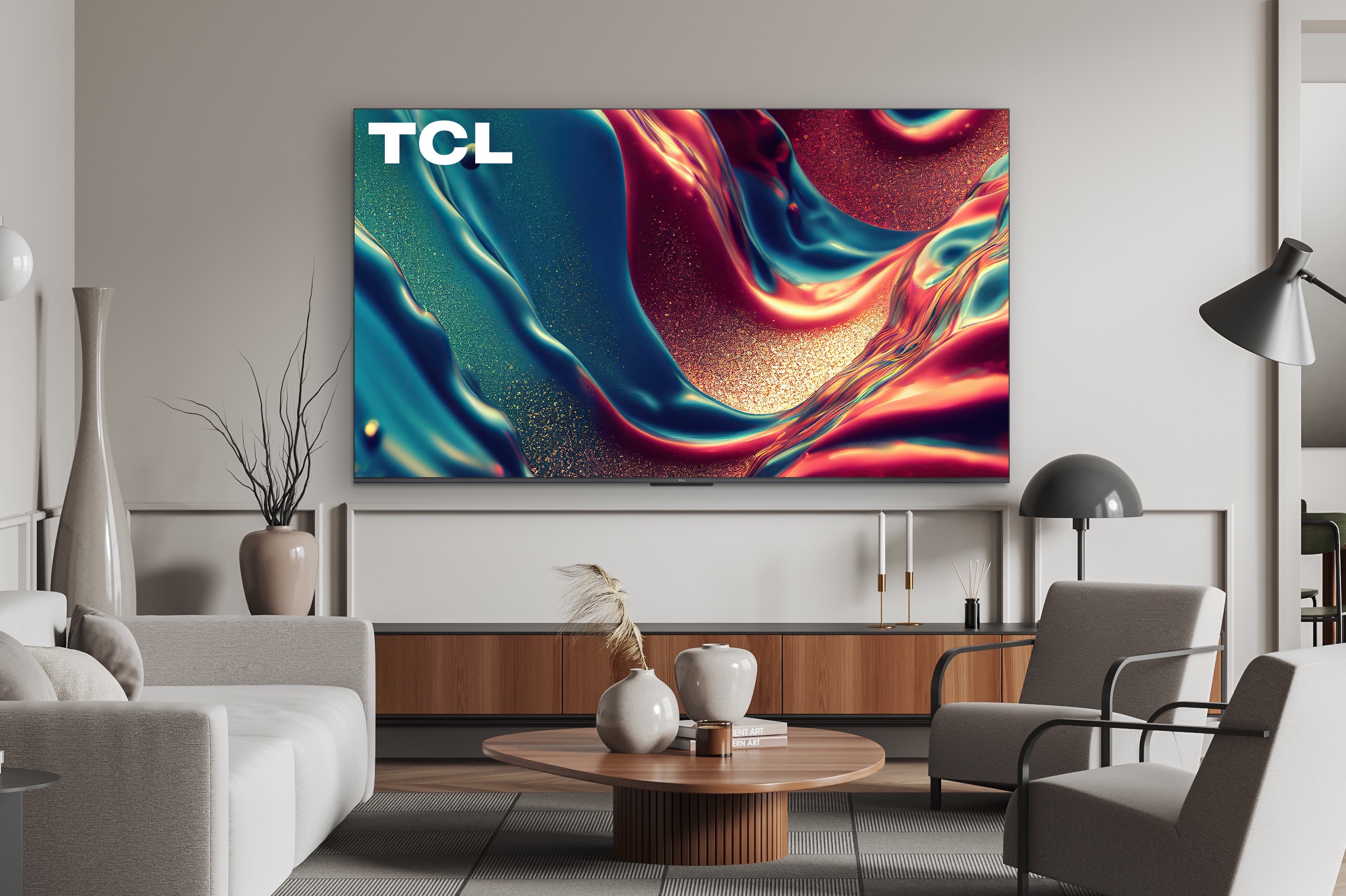 Televisor TCL Q6 4K QLED de 2023.