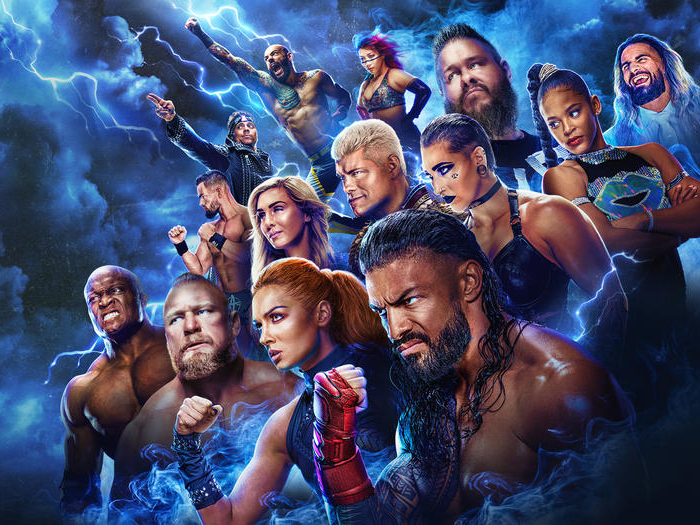 Promotional image for the WWE Royal Rumble 2023.