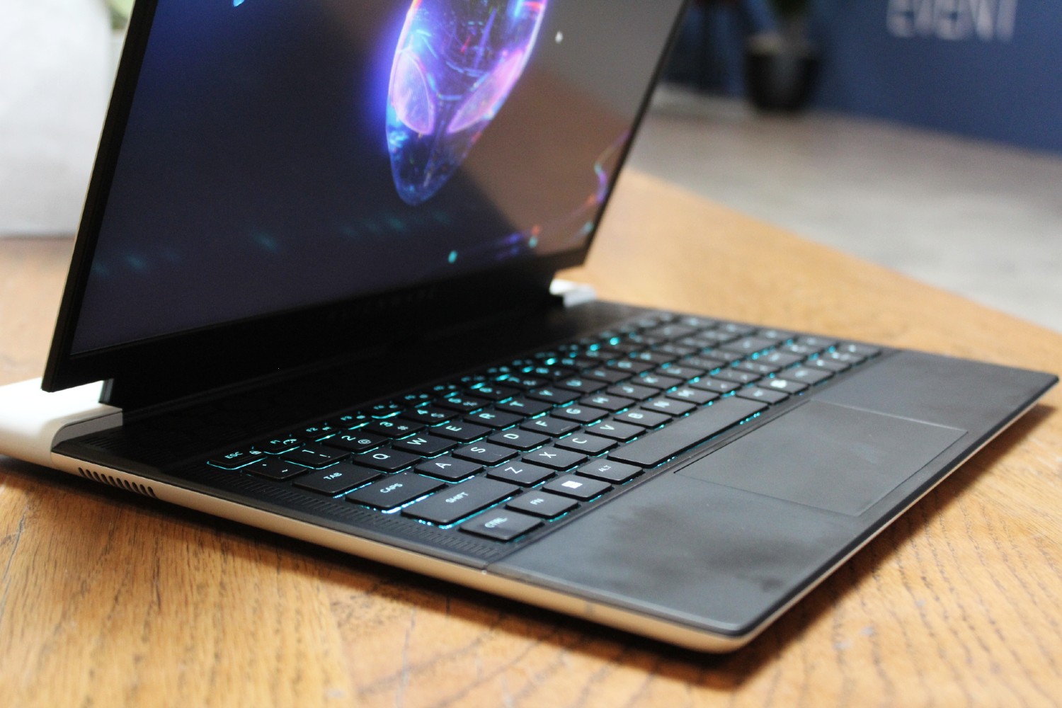 Alienware x14 R2 at a side angle.