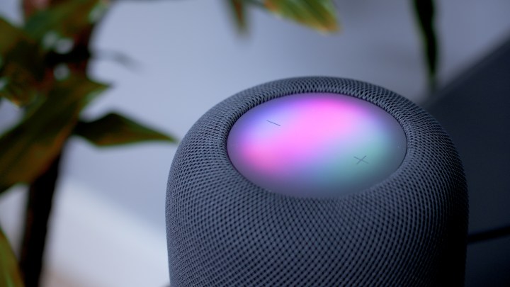 Apple HomePod 2023 in a home office.