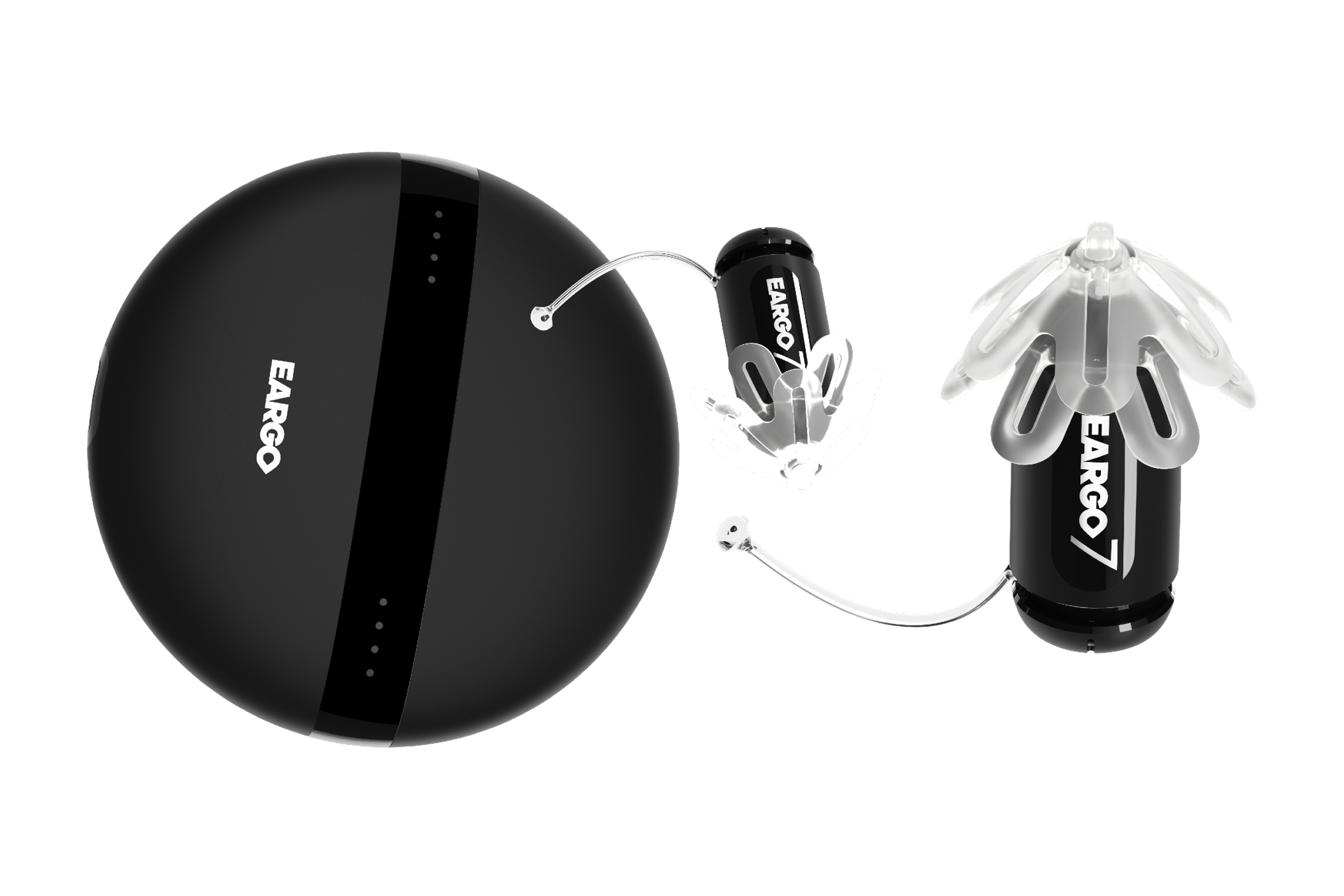 Os aparelhos auditivos de venda livre Eargo 7.
