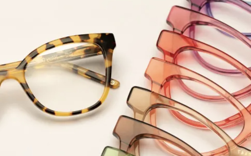 GlassesUSA frames close up with multiple styles.