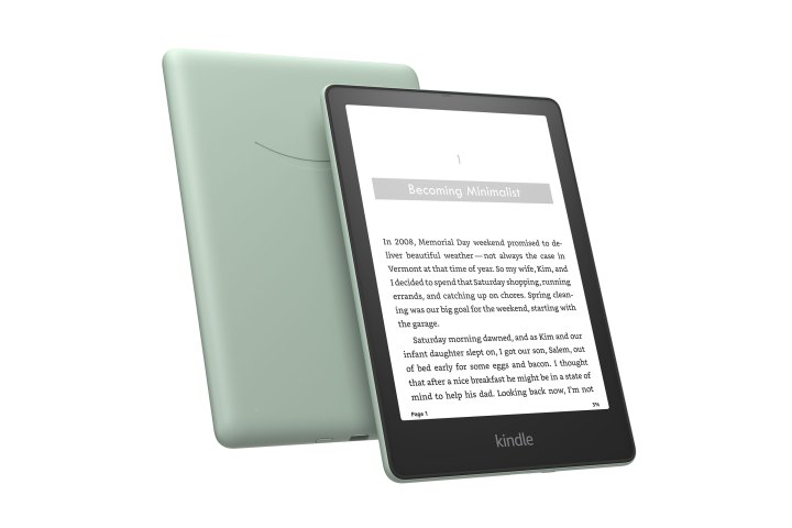 Kindle Paperwhite in Agave Green color.