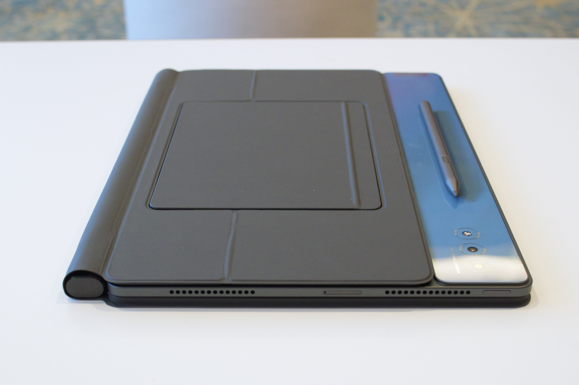 Lenovo Tab Extreme laying flat on a table.