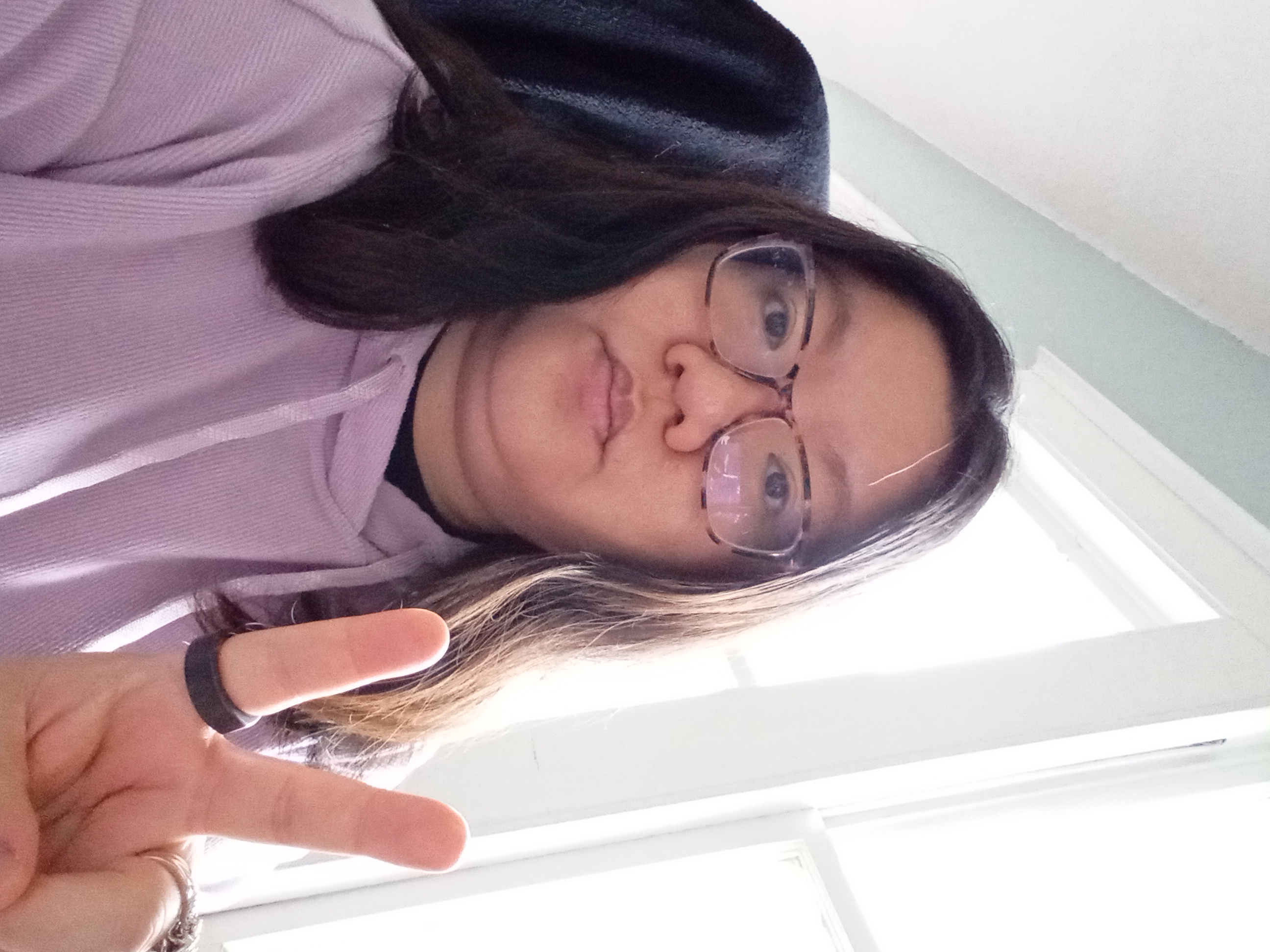 Christine Romero-Chan selfie with Moto G Play (2023)