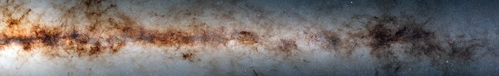 The galactic plane of the Milky Way. 