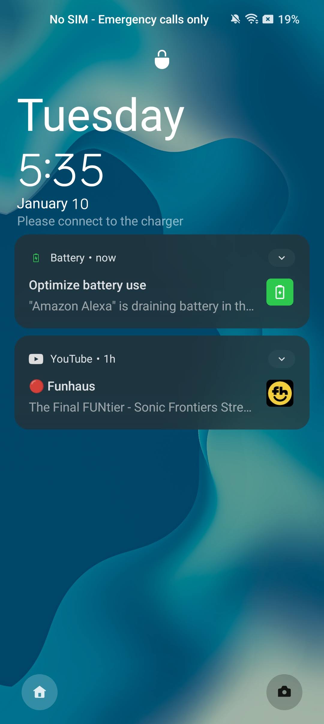 Una notificación sobre "optimización de la batería" en el OnePlus 10 Pro.