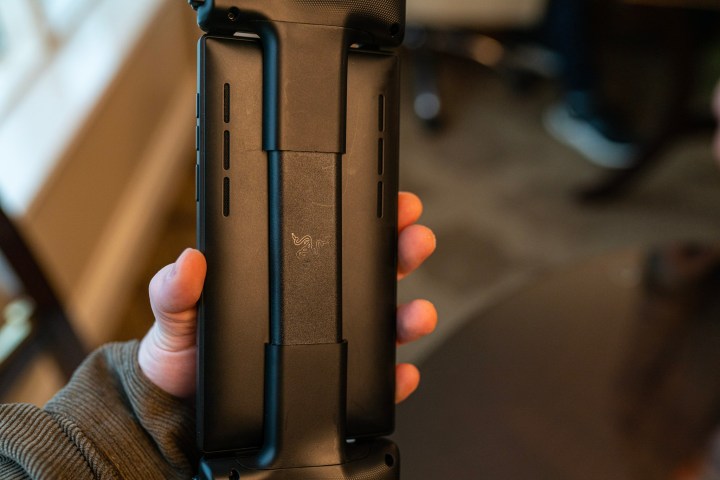 The back of the Razer Edge 5G handheld.