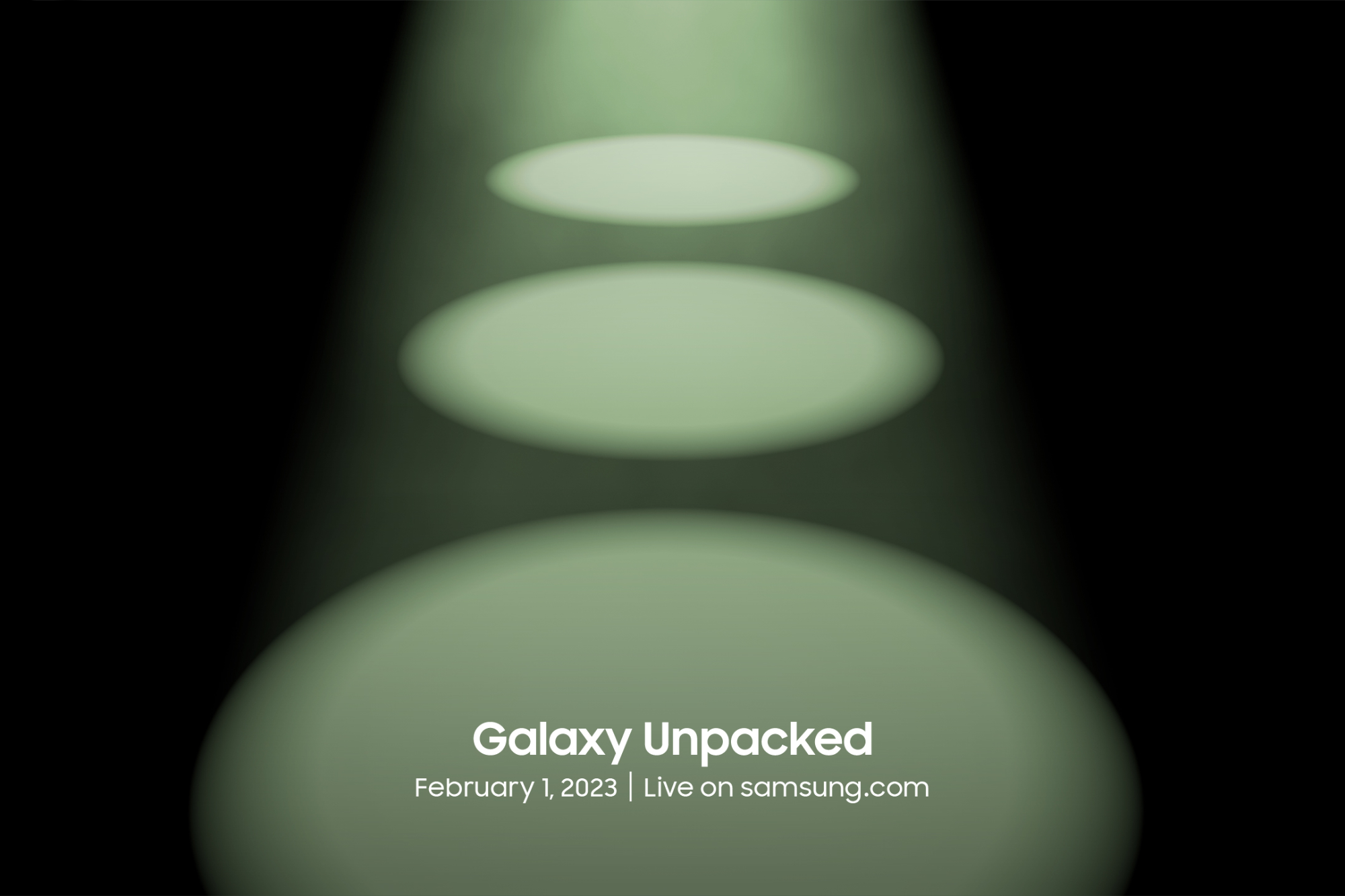 Event invite for Samsung Galaxy Unpacked February 2023.