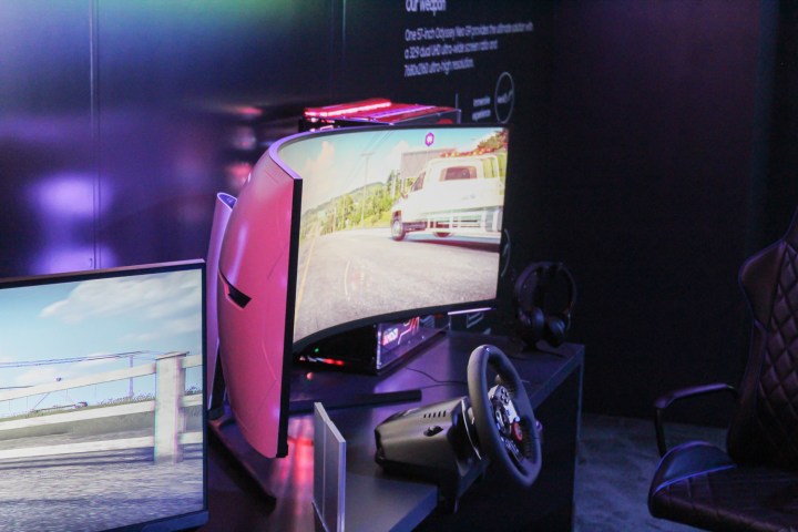 نمای جانبی Odyssey Neo G9 2023 سامسونگ.