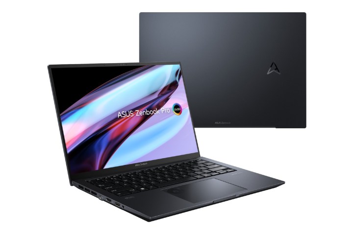 O design frontal e da tampa do Asus Zenbook Pro 14X OLED.