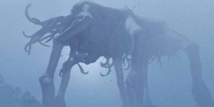 A giant monster is seen in the mist in The Mist.