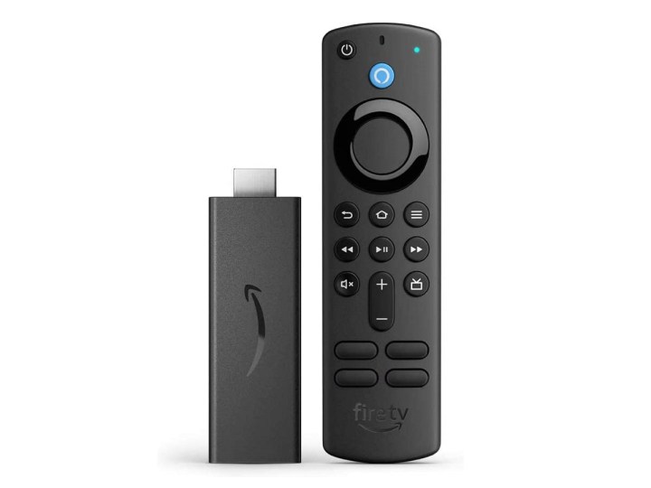 The third-generation Amazon Fire TV Stick with its Alexa Voice Remote.