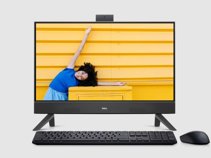 Dell Inspiron 24 All-in-One PC با تصویر صفحه نمایش رنگی.