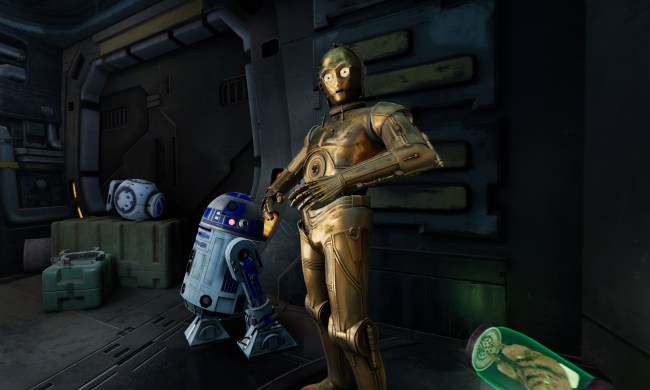star wars tales from the galaxys edge psvr2 interview ilmxlab starwarstalesee screenshot c 3po and r2 d2