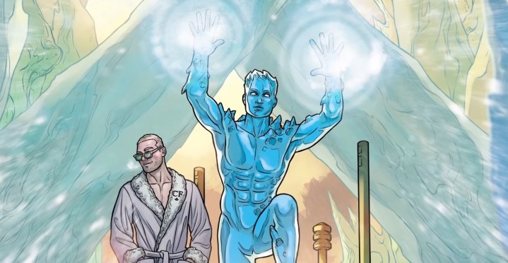 Iceman in the trailer for "Marauders #1."