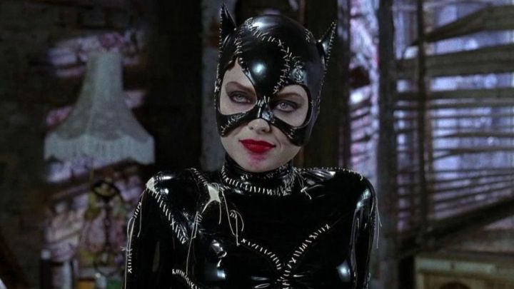 Catwoman smiling confidently in Batman Returns.
