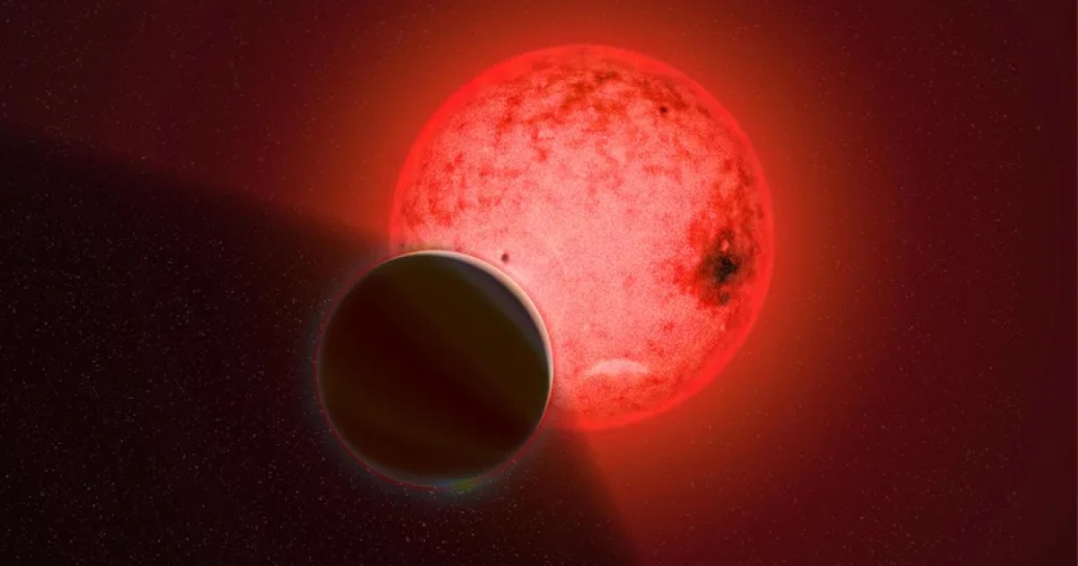 Een grote, “verboden” exoplaneet in een baan om een ​​relatief kleine ster