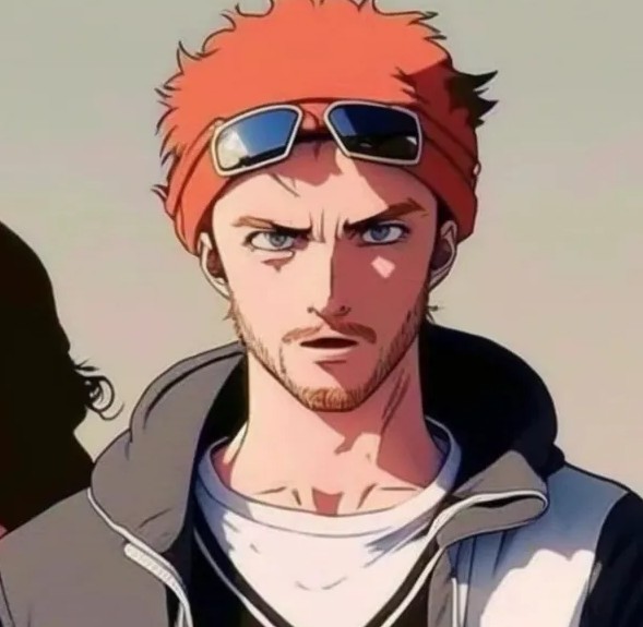 An anime version of Jesse Pinkman in an AI version of Breaking Bad.