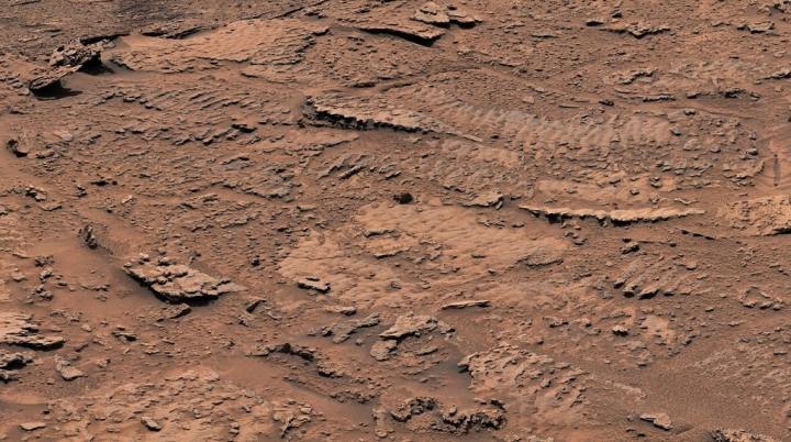 Billions of years ago, waves on the surface of a shallow lake stirred up sediment at the lake bottom. Over time, the sediment formed into rocks with rippled textures that are the clearest evidence of waves and water that NASA’s Curiosity Mars rover has ever found. 