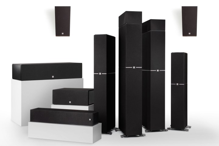 The full series lineup of Definitive Technology Dymension speakers.