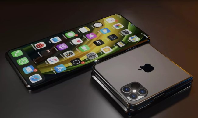 Folding iPhone concept from iOS Beta News