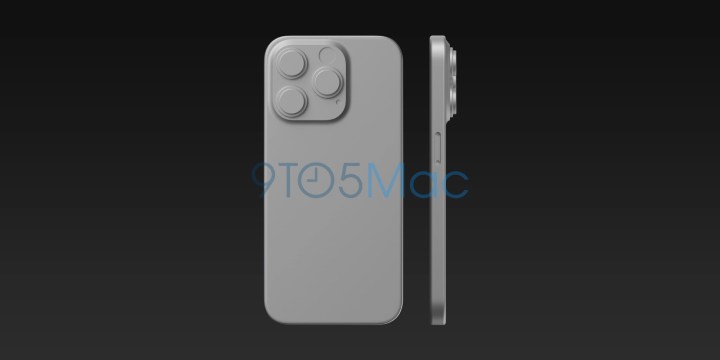 iPhone 15 Pro CAD renderizado