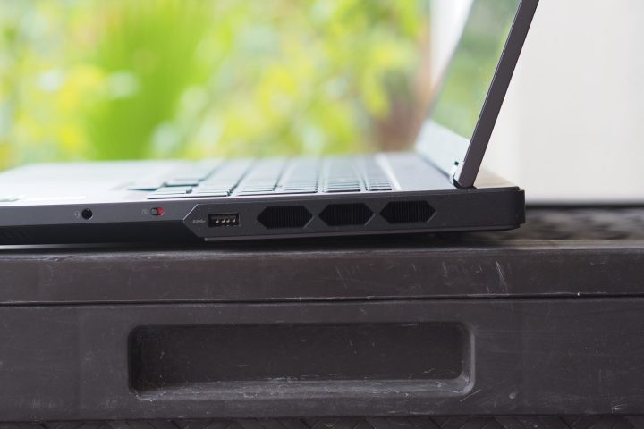 Lenovo Legion Pro 7i side view showing vents.