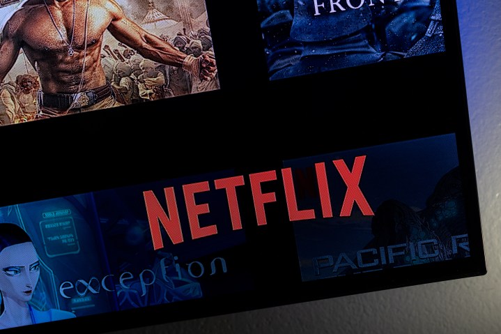 El logotipo de Netflix en la aplicación.