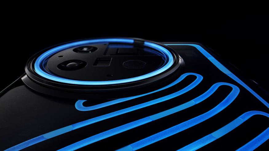 Parte posterior del teléfono OnePlus 11 Concept.