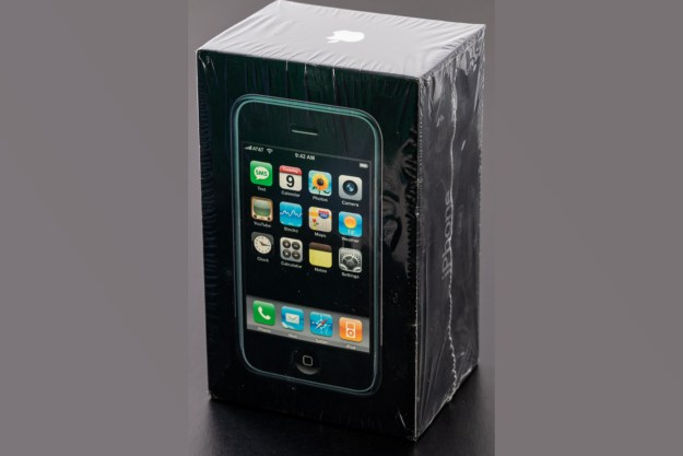 An original 2007 iPhone sealed in its original box.