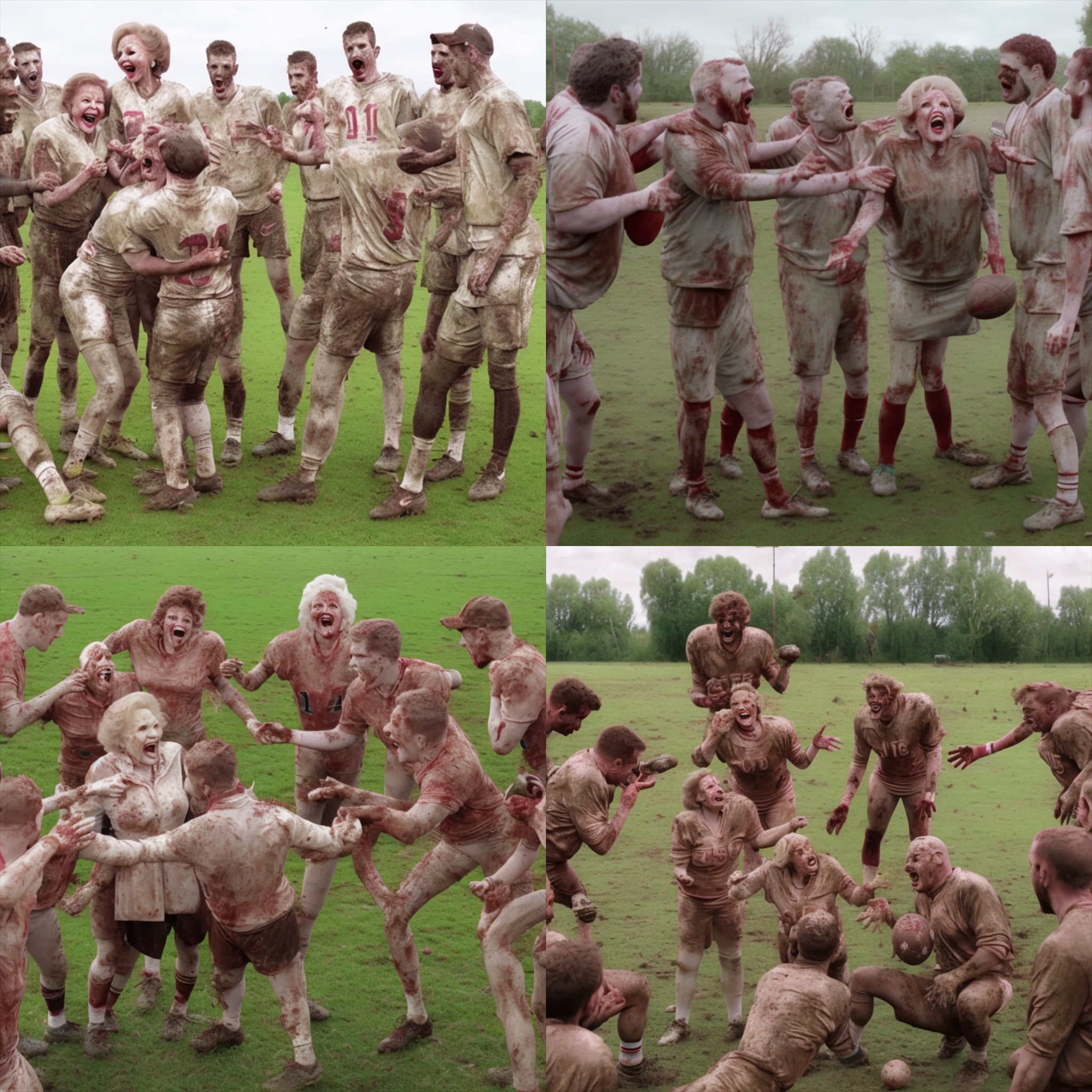 Imagens geradas por IA de um comercial do Super Bowl estrelado por Betty White.