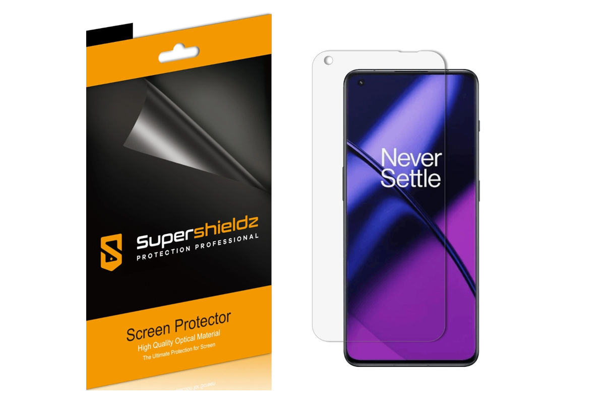 The SuperShieldz screen protector on a blank background.