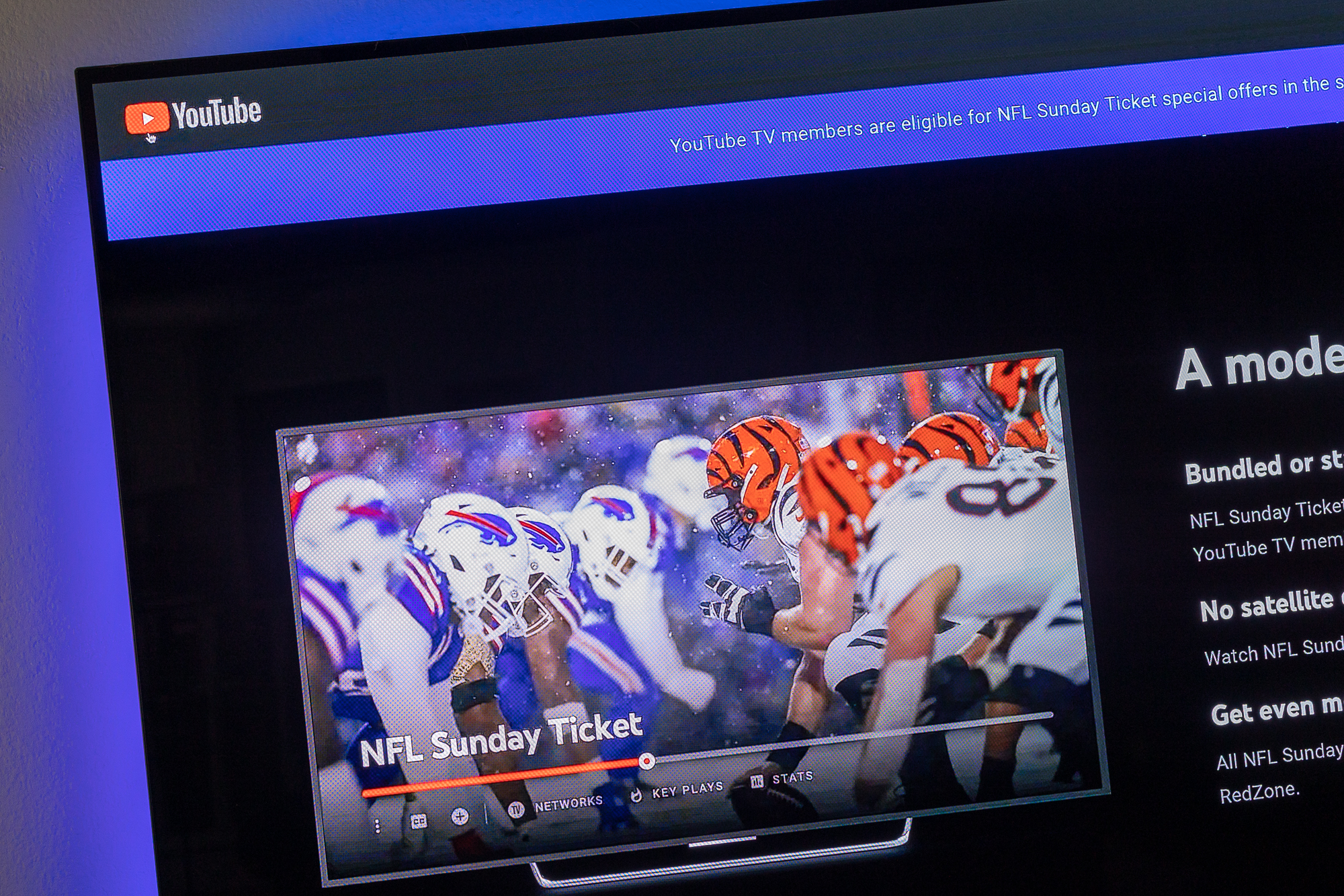 NFL Sunday Ticket on   and   TV, on us., Featured News Story