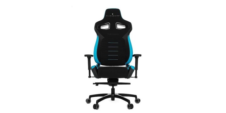 The Alienware P4500 gaming chair placed centrally on a white background.